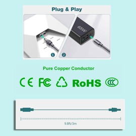 DC Power Cable Direct to USB-C for Starlink Mini Work with 100W+ PD Source Waterproof 18AWG 3M，for Starlink Mini Cable 10FT Starlink Mini USB C to DC Power Cable Cord 100W Input USB Type C to DC Cable