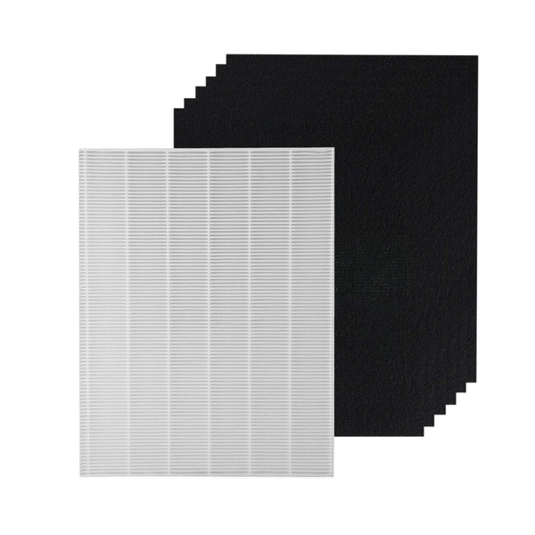 PUREBURG Replacement HEPA Filter wtih 6 Carbon Pre-Filters Compatible with Winix ZERO (AZBU330-HWB), P300 Air Purifiers, Part # 115115 / Filter A