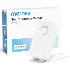 Meross Matte Presence Detector, Smart Presence Sensor with Cable, WiFi Motion Sensor Indoor with App Notification for Home Security, Works with Apple HomeKit, Alexa, Google Home