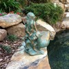 3 Piece Mermaid Table Top Bronze Patina Beach and Pool