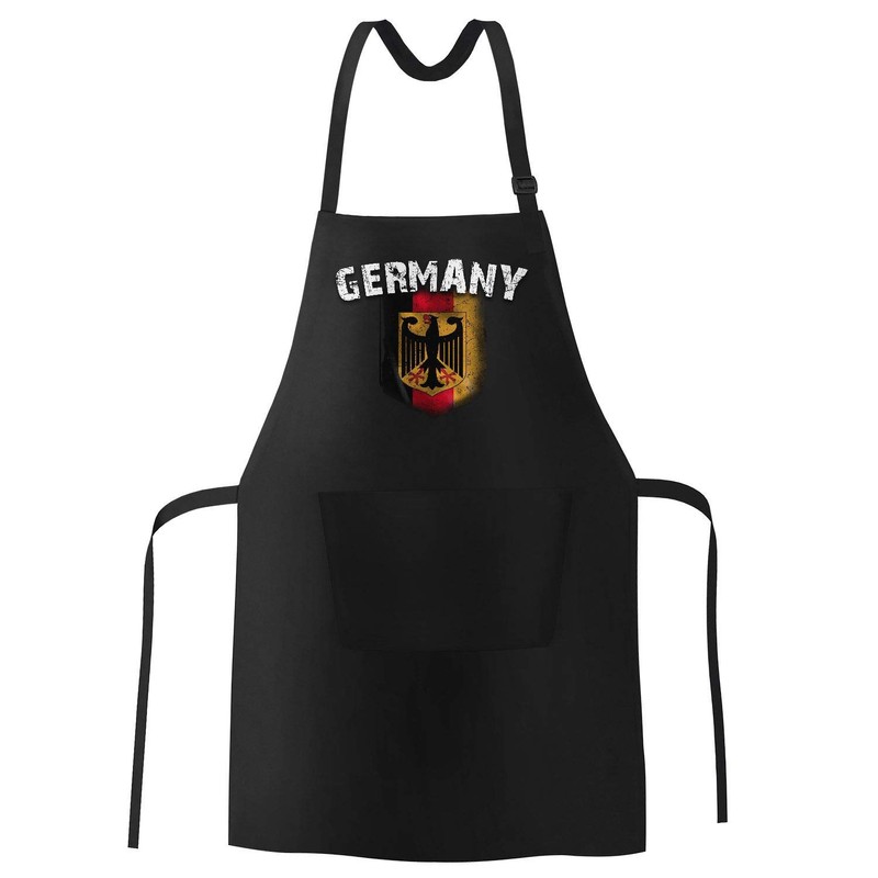 MoonWorks BBQ Apron for Men World Cup Germany Flag Cotton