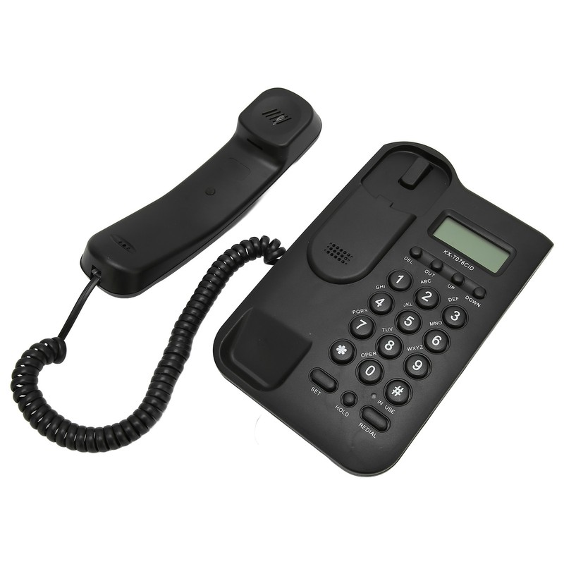 Desk Phone Caller ID Wall Mount Minimalist Corded House Phone
