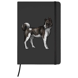 A5 'American Akita' Black Hardcover Ruled Notebook (NB00036124)