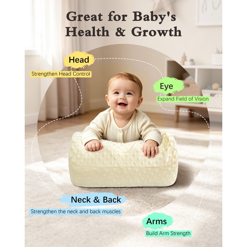 Tummy Time Prop Pillow for Baby Gas, Colic & Reflux