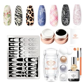 modelones- Kit de esmaltes de uñas en gel de 20 colores, juego de esmaltes de uñas en gel para otoño e invierno, kit de esmaltes de uñas en gel con...