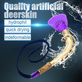 VBESTLIFE Sax Instrument Cleaner, Saxophone Pull Through Swab Instrument Cleaner Cloth for Flute Oboe Clarinet Saxophone