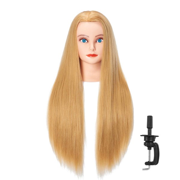 Hairlink 26-28'' Mannequin Head Synthetic Fiber Hair Styling Training Head
