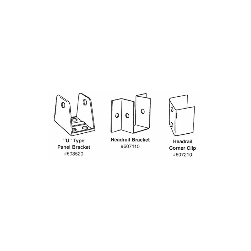 Hadrian 603520 U Shape Wall or Panel Bracket - Replacement