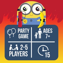 Exploding Minions by Exploding Kittens - A Russian Roulette Card Game, Easy Family-Friendly Party Games - for Kids, Teens & Adults - 2-5 Players
