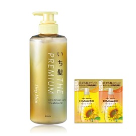 ICHIKAMI THE PREMIUM Extra Damage Care Treatment (Shiny Moist) Pump, Bonus Included