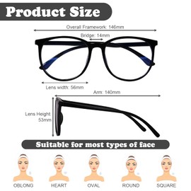 FEXPDL Blue Light Blocking Glasses 4 PCS Blue Light Glasses Men Blue Light Glasses Womens Gaming Glasses, Anti Eyestrain&UV Glare Gla-Sses Fashion Blue Light Glasses for Women & Men