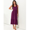 ANRABESS Womens Summer Maxi Dresses Fit & Flare Flowy V
