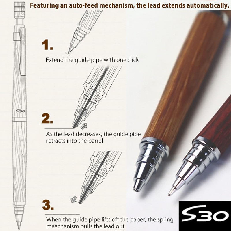Pilot PILOT HPS-3SK-DBN Dark Brown S30 (S30) 0.5 Automatic Mechanical