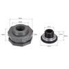 sourcing map PVC Bulkhead Tank Adapter with Plug Fitting G1/2