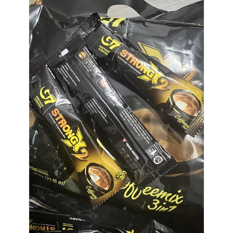 Trung Nguyen G7 instant 3in1 strong x2 coffee 24 sticks