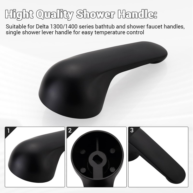 Shower Faucet Handle Replacement Compatible with Delta H79 Single Metal