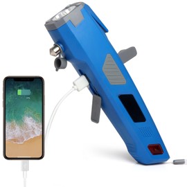 Vanpus Safety Hammer Multi Functional, Life-Saving Emergency Escape Tool ， 8 in 1 ： Car Safety Hammer， Seat Belt Cutter， LED Flashlight ，Mobile Power,Strobe ，SOS Beacon ，Alarm etc，BU