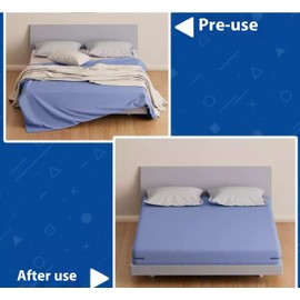 fenghangeng Bed Sheet Holders for Corners,Heavy Duty Locks Accessories Straps Set of 4 (Grey)