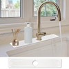 Kitchen Sink Splash Guard- 15.6''x 3.9''Stone Faucet Mat for Kitchen