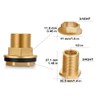 SIGURANTA Brass Bulkhead Fitting - 3/4 Inch GHT Male &