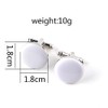 Cufflinks for Men Shirt Business Wedding Birthday Gift White, Stainless