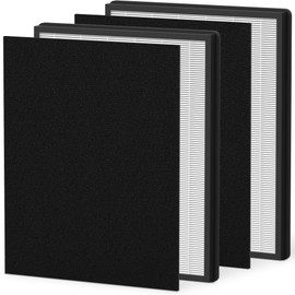 IC-4524 Replacement Filter Compatible with InvisiClean Claro IC-4524 Air-Purifier, 2* HEPA Filter ＆ 2* Activated Carbon Pre-Filters for InvisiClean Claro Purifier IC-4524