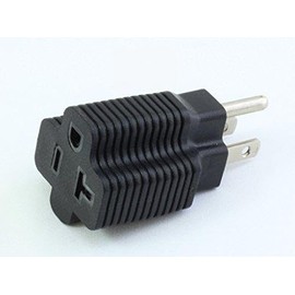 AC WORKS 15A to 20A 125Volt NEMA 5-20R T Blade Plug Adapter ETL Safty Approval … (3PK)