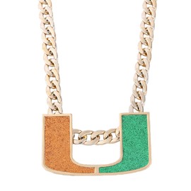 World One ABC Gold Plated Men Jewelry Necklace Miami Turnover Chain, Fans Gift