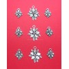 Unbranded 9 pcs ANT SILVERTONE Christmas POINSETTIA SETS Charms Pendants