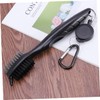 Kisangel 3pcs 2 Golf Club Brush Retractable Zip-line Pp Material