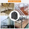 Neoteck Glass Clamp 8PCS Stainless Steel 304 for Handrail Balustrade