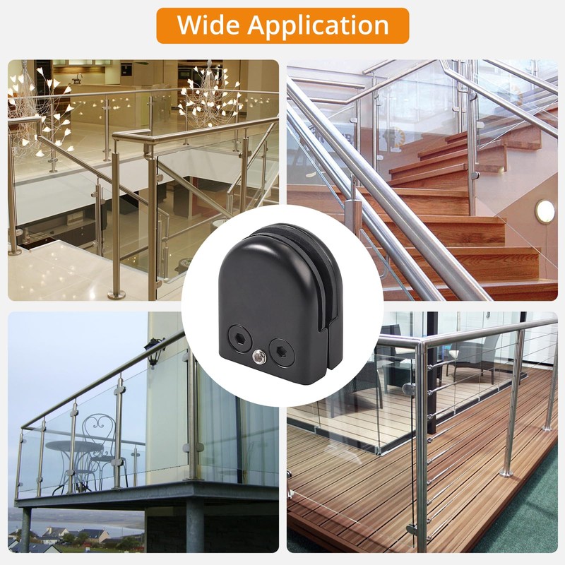 Neoteck Glass Clamp 8PCS Stainless Steel 304 for Handrail Balustrade