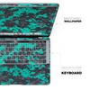 Design Skinz Bright Teal and Gray Digital Camouflage Full-Body Wrap