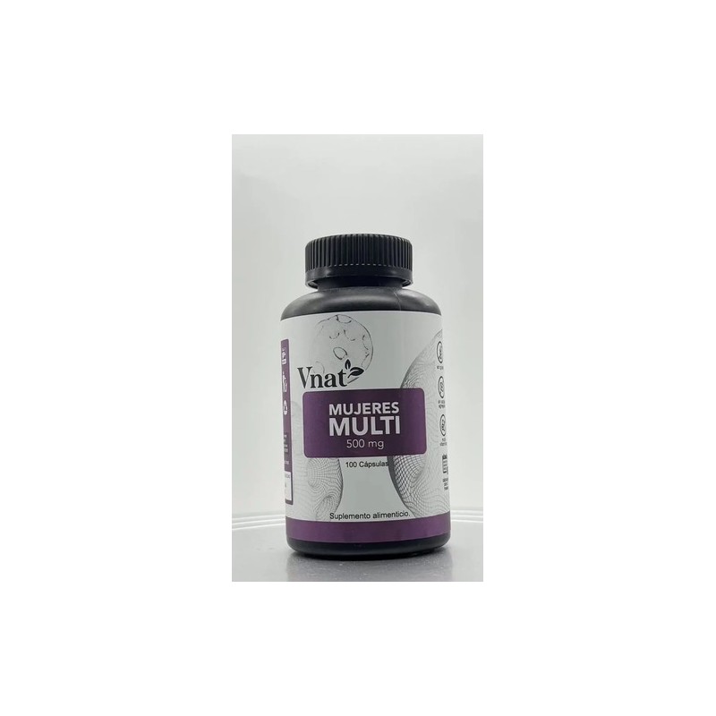 Multivitamínico De Mujer Vnat 100cap Mujeres Multi Vitaminas Sabor Neutro