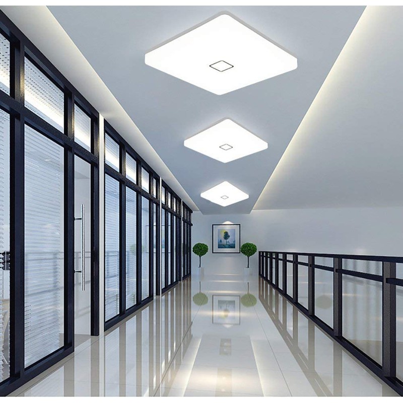 Airand 5000K LED Ceiling Light Flush Mount 24W 12.6in Square