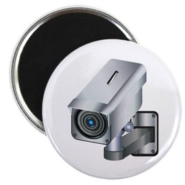 CafePress Building Security Camera Magnets 2.25" Round Magnet (10 pack)
