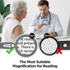 HUIBOER 45X Magnifying Glass with Light for Reading – Large