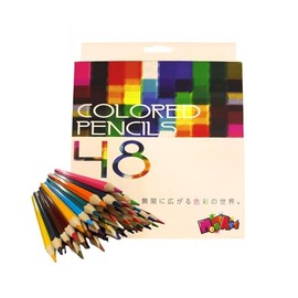 JS-005 Meg Art Colored Pencils, Hexagon, NCA International, 48 Colors Set