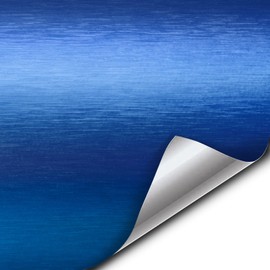 Metallic Blue Brushed Metal 1.5ft x 5ft Vinyl Wrap Roll with VViViD XPO Air Release Technology
