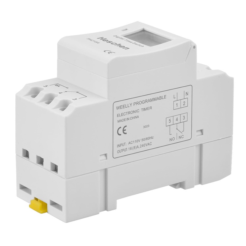 Heschen Digital LCD Power Weekly Programmable Timer Relay Switch, THC15A,