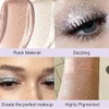 2Pcs Waterproof Crystal Liquid Glitter Eye Shadow Sticks.Quick-Drying Liquid Sparkling