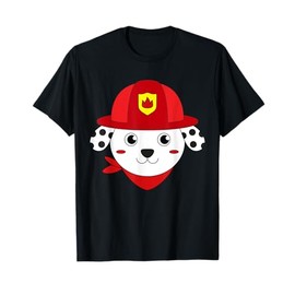 Firefighter Dog Dalmatian Fire Safety Week Fireman Hero T-Shirt
