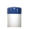 Blue Vinyl Round Stretchable Pipe End Cap 2-3/8" (2.375") ID