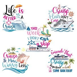 Funny Cruise Door Magnets Stickers - 5 Pcs Friends Fun Cruise Essentials Ship Magnets Fun Waterproof For Cabin Door Decorations Signs Summer Carnival Party Fridge Decorations Supplies