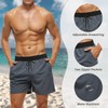 Men's Swimming Trunks with Zip Pocket, Quick-Drying Breathable Swimming Trunks
