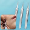 Sebum Removal, Pore Cleansing, Blackhead Removal Skincare Tool Acne Extractor 3-Piece Set with Plastic Case 2ea
