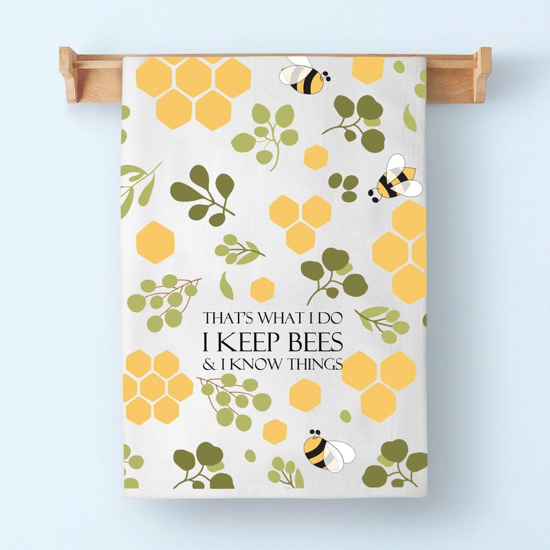 BDPWSS Bee Kitchen Towel Bee Lover Gift That’s What I