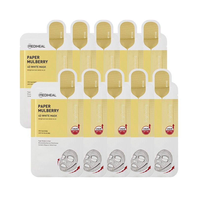 MediHeal Daknamu 4D White Mask Radiance Nutrition 10 Sheets