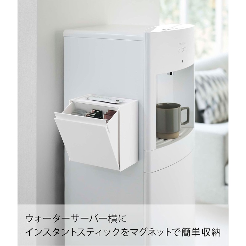 Yamazaki 5768 Magnetic Instant Stick Holder, White, Approx. W 6.7
