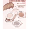 Enfuntins Single Shimmer Eyeshadow, High Pigment, Crease-Proof & Buildable, Long-Lasting